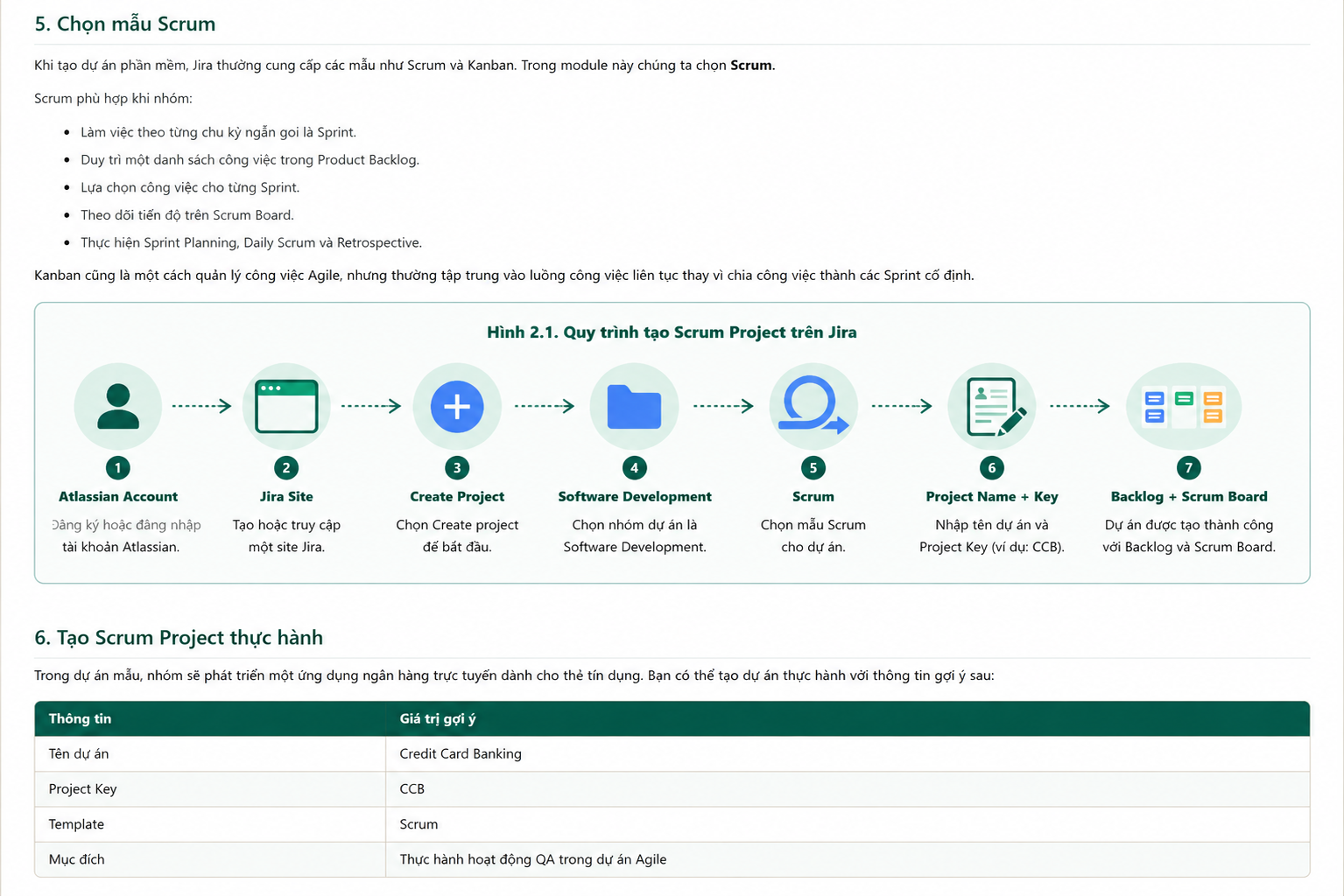 Các bước tạo Scrum Project trên Jira để thực hành QA trong dự án Agile